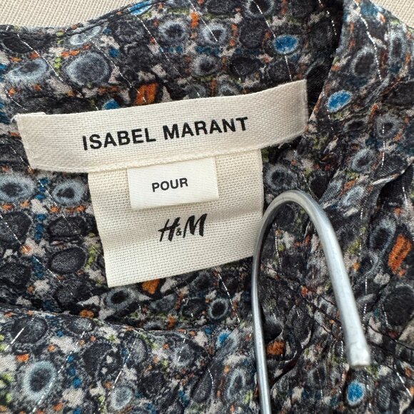 Isabel Marant x H&M Printed Silk Gathered Skirt, size 6 (fits size 2!!) - Picture 4 of 10